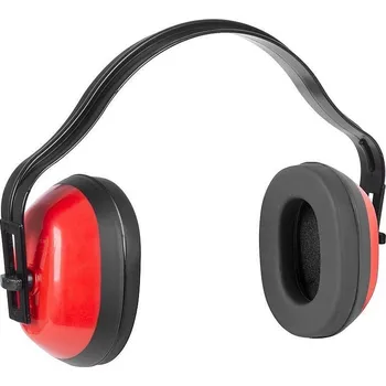 Mušlový chránič sluchu 25dB B003, SNR21, červený