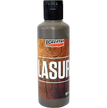 barva a nátěr na dřevo Lazura na dřevo PENTART 80ml - vlašský ořech