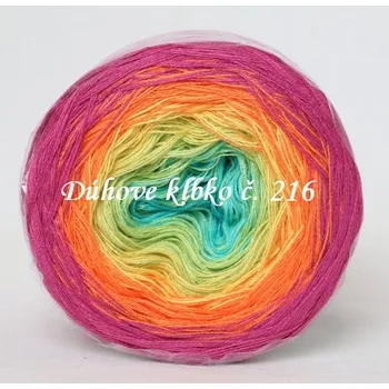 Příze Duhové klubíčko 216, 3nitka 900 m