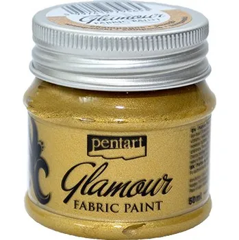 Speciální výtvarná barva Metalická barva na textil GLAMOUR 50ml - champagne