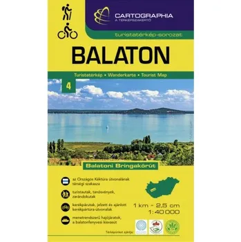 Turistická mapa: Balaton 1:40 000 - Cartographia [HU] (2021)