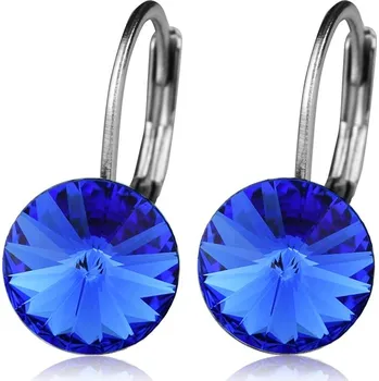 Náušnice NUBIS® Ocelové náušnice s krystaly Swarovski® SAPPHIRE - NBS08-SA
