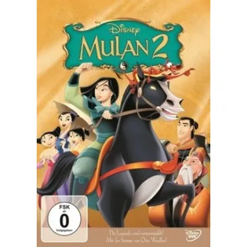 DVD film Mulan 2, 1 DVD, 1 DVD-Video: USA. USA – Pam Ziegenhagen,Michael Lucker,Chris Parker,Roger S. H. Schulman,Joel McNeely,Jennifer Blohm,-> Englische Sprecher:Ming-Na,B. D. Wong,Mark Moseley,Lucy Liu,Harvey Fierstein,Sandra Oh,Gedde (DE)