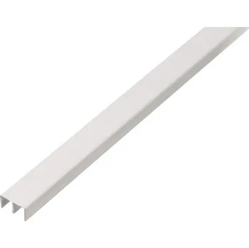 Nábytkové kování PROFIL- KOLEJNICE HORNÍ, BÍLÁ 2M