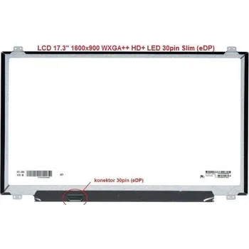 Náhradní displej pro notebook LCD displej display Acer Aspire 3 A317-51 17.3" 1600x900 WXGA++ HD+ LED 30pin Slim matný povrch