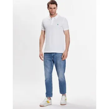 Pánská móda United Colors Of Benetton Polokošile 3089J3179 Bílá Regular Fit XL