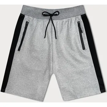 Pánské kraťasy Světle šedé pánské sportovní kraťasy (8K281-2) odstíny šedé M