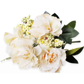 umělá květina Kytice mix umělá 31cm krém