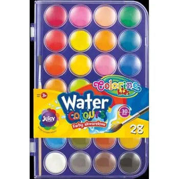 Výtvarná barva Barvy vodové Colorino 27mm 28ks