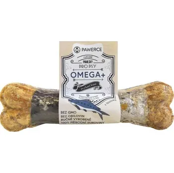 Pamlsek pro psa Pawerce žvýkací kost plněná OMEGA+ 17cm
