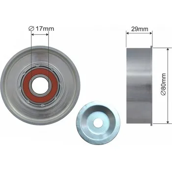 Rozvod motoru NAPÍNACÍ KLADKA VÍCEDRÁŽKOVÉHO ŘEMENE MITSUBISHI L200 2005- 1345A009 NTY