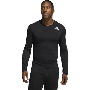 Pánské tričko Černé pánské tričko adidas Techfit Compression Long Sleeve GM5038 Velikost: 2XL