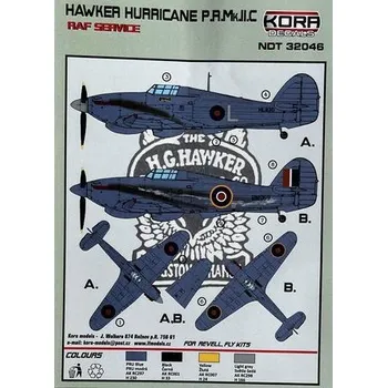 Plastikový model 1/32 Decals Hawker Hurricane PR Mk.IIC RAF Service