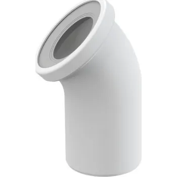 Dopojení k WC - koleno 45° 110 mm, bílé