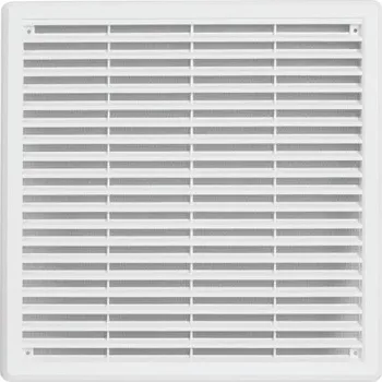 Větrací mřížka HACO VM 300x300 K větrací mřížka s krytkou a síťovinou, bílá