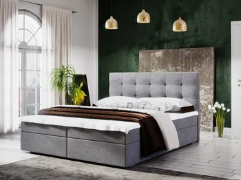 Postel Manželská čalouněná postel Stig II 160 x 200 cm