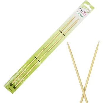 Jehlice Bambusové rovné jehlice KnitPro Bamboo 30 cm 3,5 mm