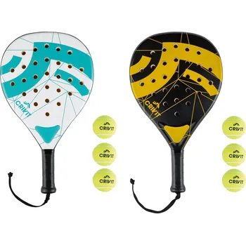 Tenisová raketa CRIVIT Padelová raketa se 3 míčky