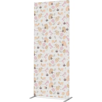 Kancelář Potištěná látková dělící stěna Deco 100-200 Květy rostliny Foya ECO