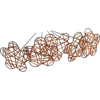 Zápich květina 5ks-sv.-oranžová 381962-04