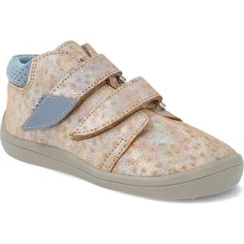 Barefoot dětské kotníkové boty Beda - Bella užší kotník zlaté Velikost: 30