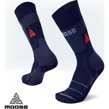Pánské termo ponožky YETI MERINO extrémní trekingové podkolenky Moose