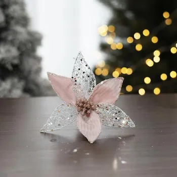 Vánoční dekorace Dekor. květ 12cm X3306/1