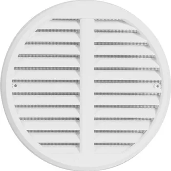 Větrací mřížka HACO VM 75-125 KS větrací mřížka se síťovinou, stavitelná krytka, bílá