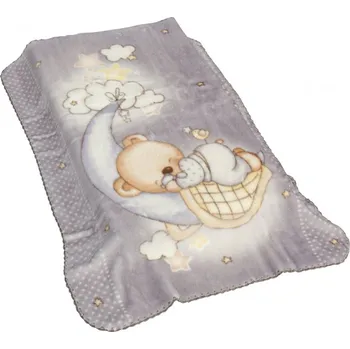 Dětská deka Scarlett 6375 španělská deka 110 x 140 cm šedá