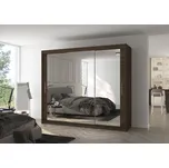 Šatní skříň s posuvnými dveřmi Chester - 250 cm Barva: Choco