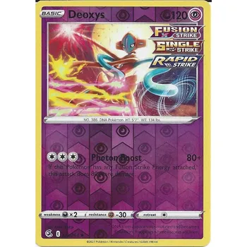 Společenská hra Pokémon karta Deoxys 120/264 Reverse Holo - Fusion Strike