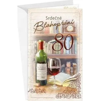 ARGUS Přání k narozeninám s klopou na peníze 80 15-6512c80