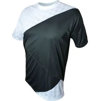 Cyklistické oblečení HAVEN Cyklistický dres s krátkým rukávem - MOUNTAIN - černá/bílá S