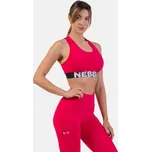 NEBBIA Sportovní podprsenka se střihem Cross Back růžová S