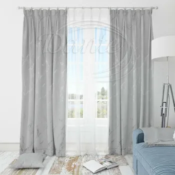 Dante Dekorační látka MRAMOR bílostříbrný na závěsy - 300 cm