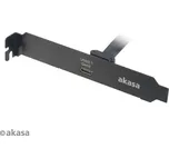 AKASA - USB 3.1 gen 2 Typ C PCI záslepka AK-CBUB37-50BK