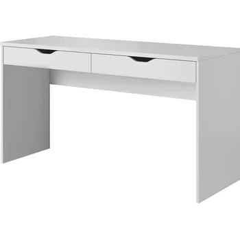 Psací stůl Psací stůl MATE | 138,2 cm | se zásuvkami | bílá mat