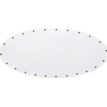 Překližka Sololak bílý elipsa 24x11 cm s otvory 22B2411E
