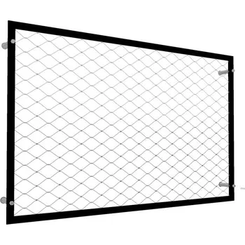 Zábradlí MODEL 13 - C se sítí - čelní kotvení