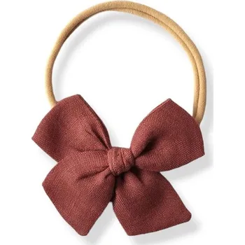 Aliro Čelenka Aline lněná TERRACOTTA - S (1-3roky)