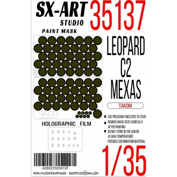 Plastikový model 1/35 Paint mask Leopard C2 Mexas (TAKOM)