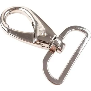 Natana otočná karabinka nikl o šířce 40mm