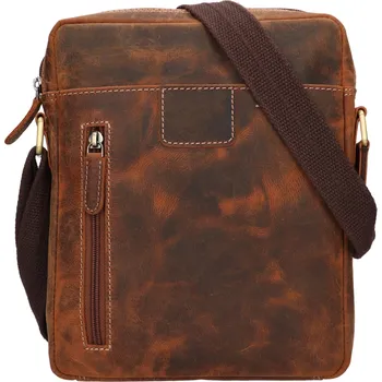 Pánská aktovka Pánská kožená taška přes rameno HGL Teodor - koňak