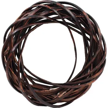 Vánoční dekorace Věnec hnědý pr. 20 cm P1111/20H