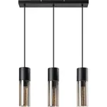 Rabalux Ronno závěsné svítidlo 3x25 W černá-kouřová 72053