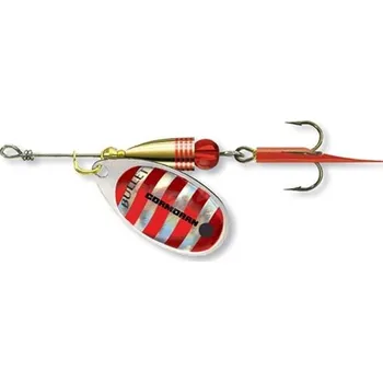 Umělá nástraha Cormoran třpytka Bullet stříbrná červené proužky