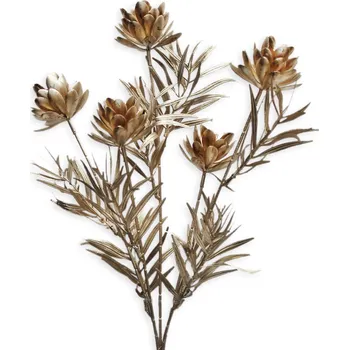 umělá květina Větev pvc 61cm platina