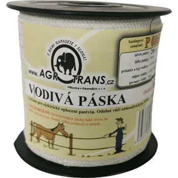 Ohradník Páska pro elektrický ohradník, 10mm, 4vodiče, 200m, bílá
