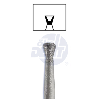 Brusný kotouč červený sintrovaný diamant | do násadce | jemná zrnitost | 807 104 023 514 022