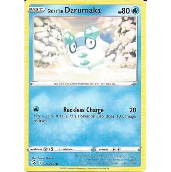 Sběratelská karetní hra Pokémon karta Galarian Darumaka 071/264 - Fusion Strike